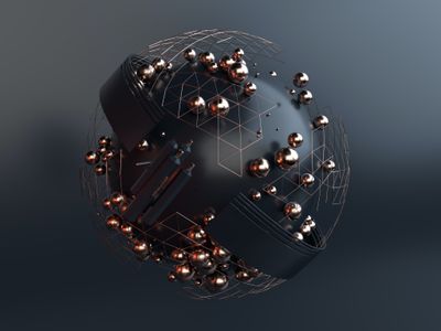 A sci-fi black sphere